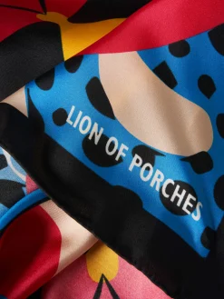 Lenço estampado com padrão animal|LION OF PORCHES Flash Sale