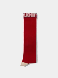 Meias altas com lettering|LION OF PORCHES New