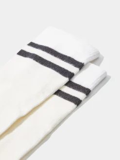 Meias altas detalhe de riscas|LION OF PORCHES Shop