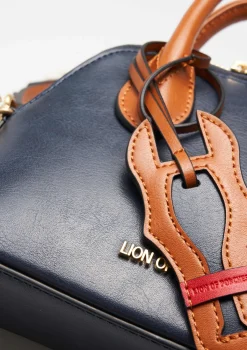 Mini mala de mão em dois tons|LION OF PORCHES Flash Sale