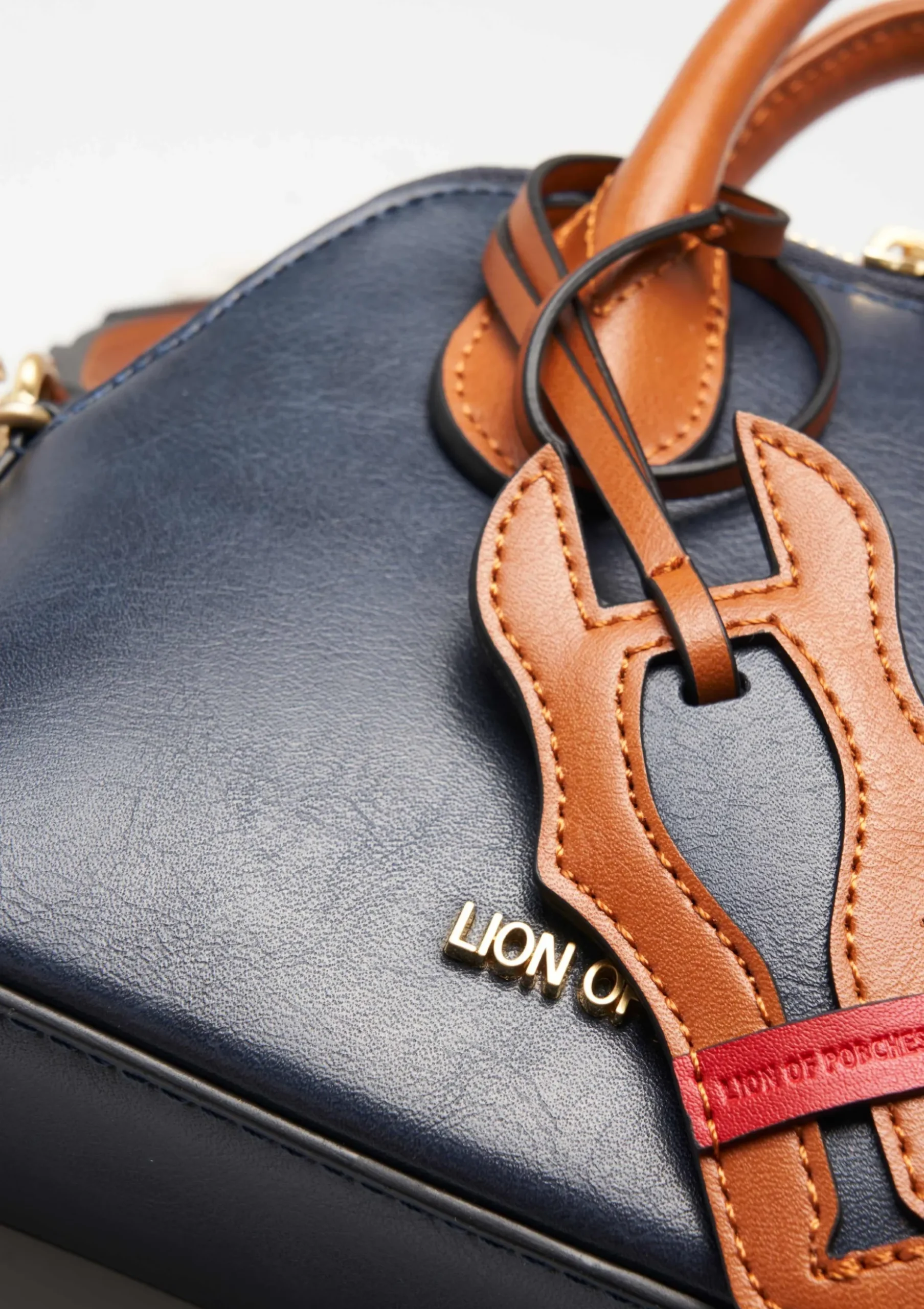 Mini mala de mão em dois tons|LION OF PORCHES Flash Sale