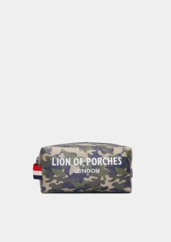Necessaire para homem em pele com padrão e fecho|LION OF PORCHES Cheap