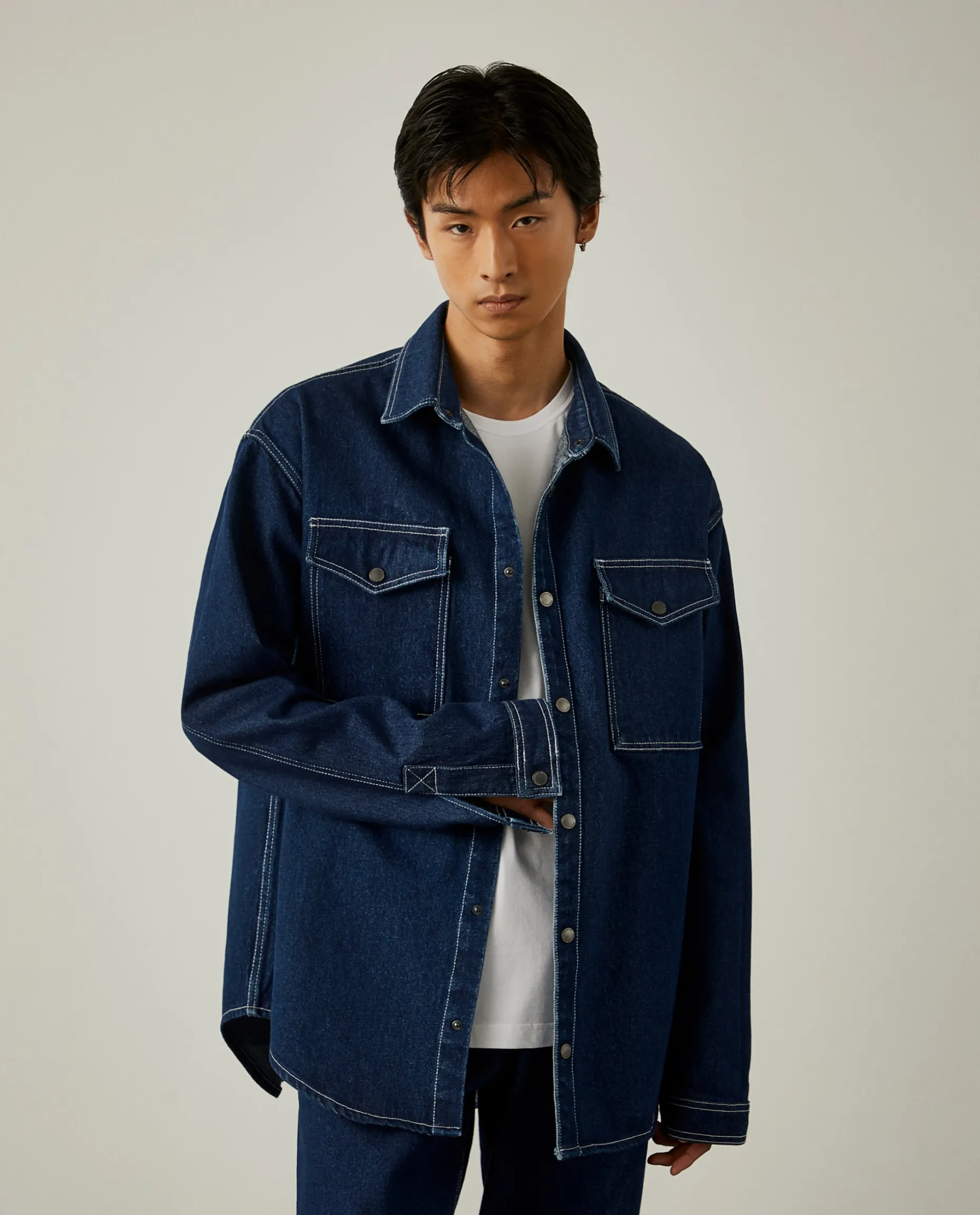 Overshirt denim x Paatiff|LION OF PORCHES Store