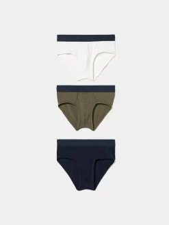 Pack de cuecas slip em algodão orgânico|LION OF PORCHES Sale