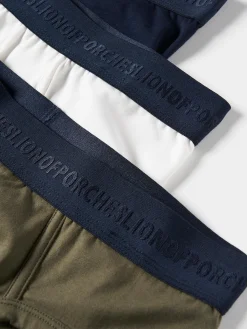 Pack de cuecas slip em algodão orgânico|LION OF PORCHES Sale