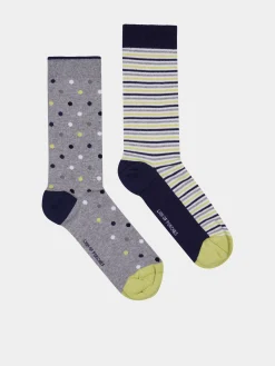 Pack de meias de malha com padrões em diversas cores|LION OF PORCHES Outlet