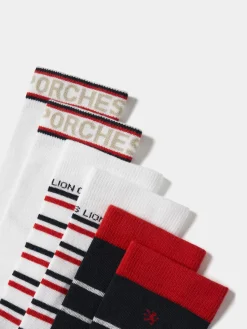 Pack três pares de meias|LION OF PORCHES Flash Sale