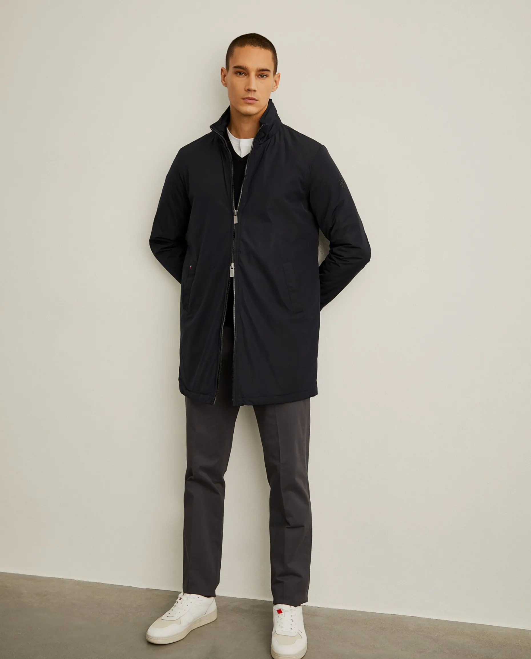 Parka acolchoada com capuz embutido|LION OF PORCHES Outlet
