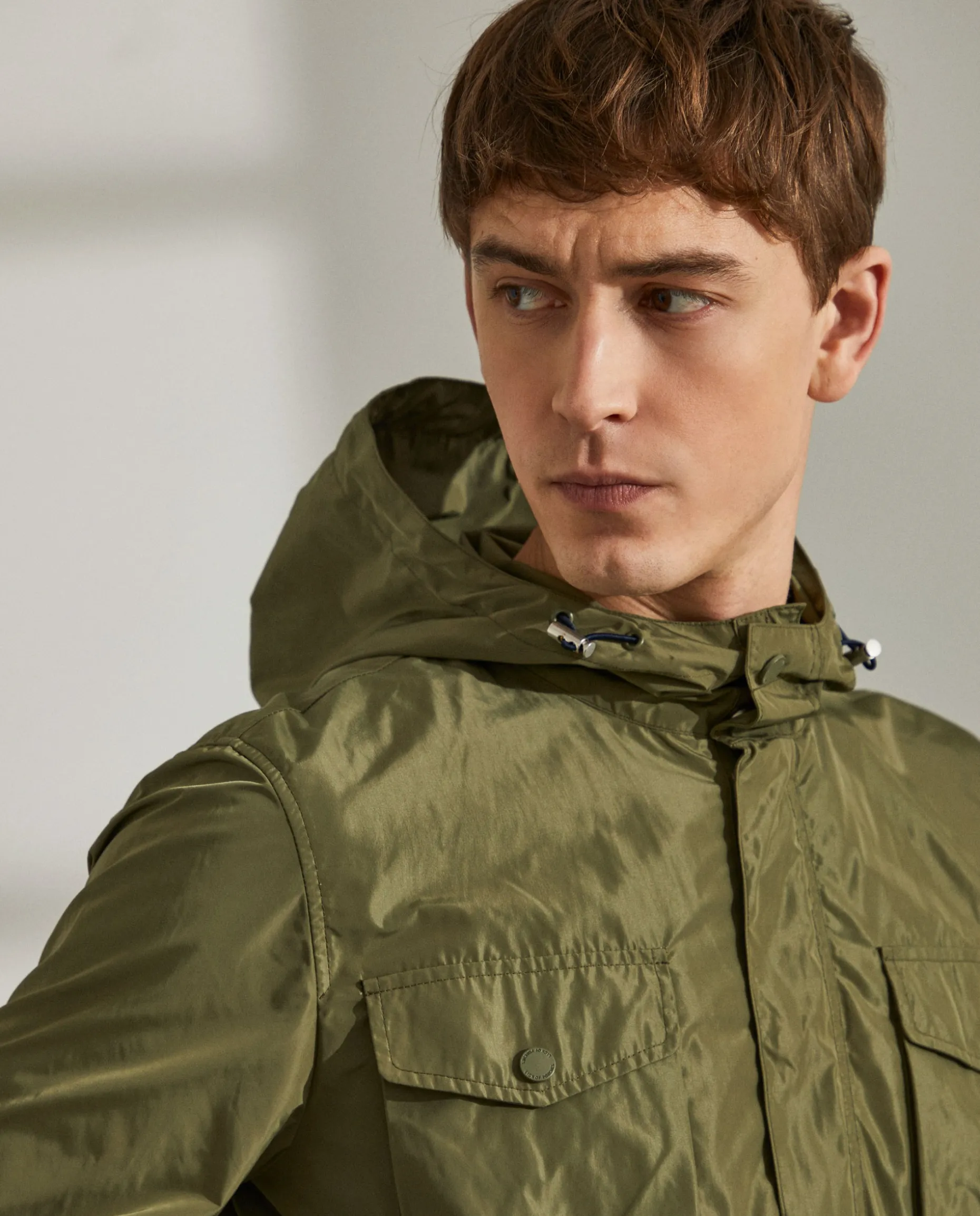 Parka em tecido técnico com capuz e bolsos|LION OF PORCHES Shop