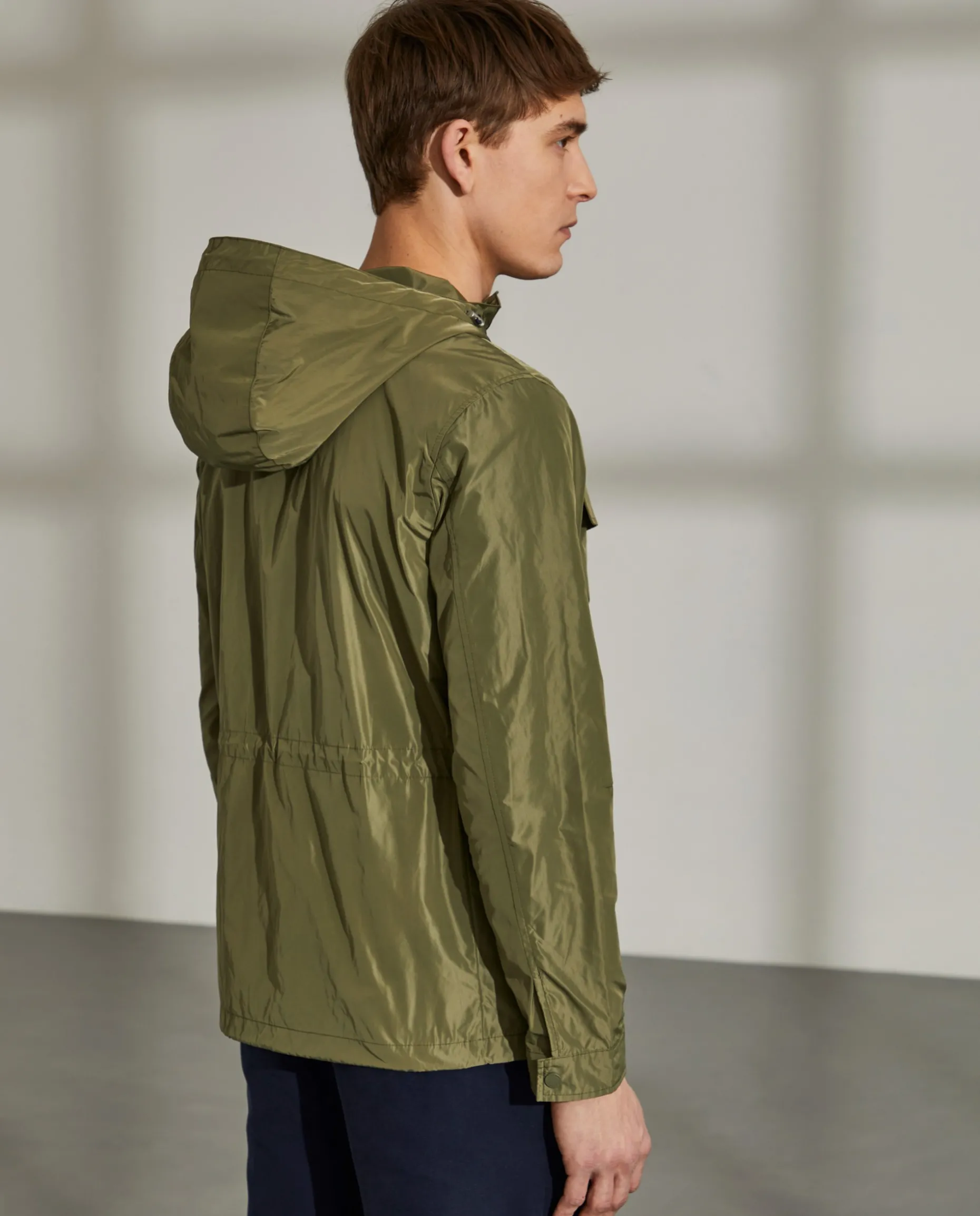 Parka em tecido técnico com capuz e bolsos|LION OF PORCHES Shop