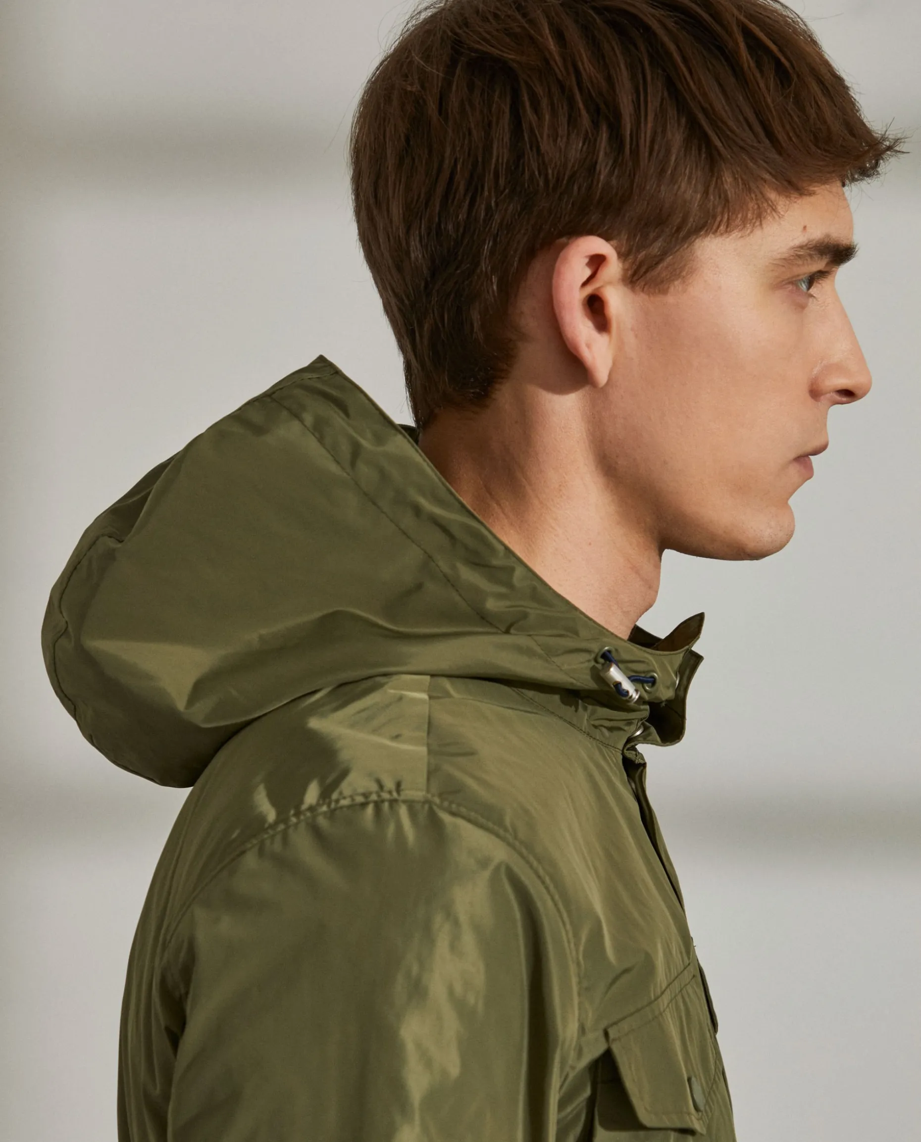 Parka em tecido técnico com capuz e bolsos|LION OF PORCHES Shop