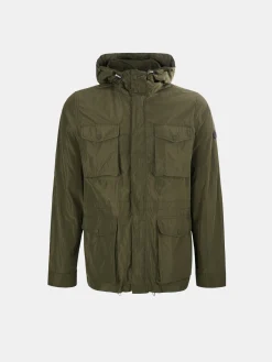 Parka em tecido técnico com capuz e bolsos|LION OF PORCHES Shop