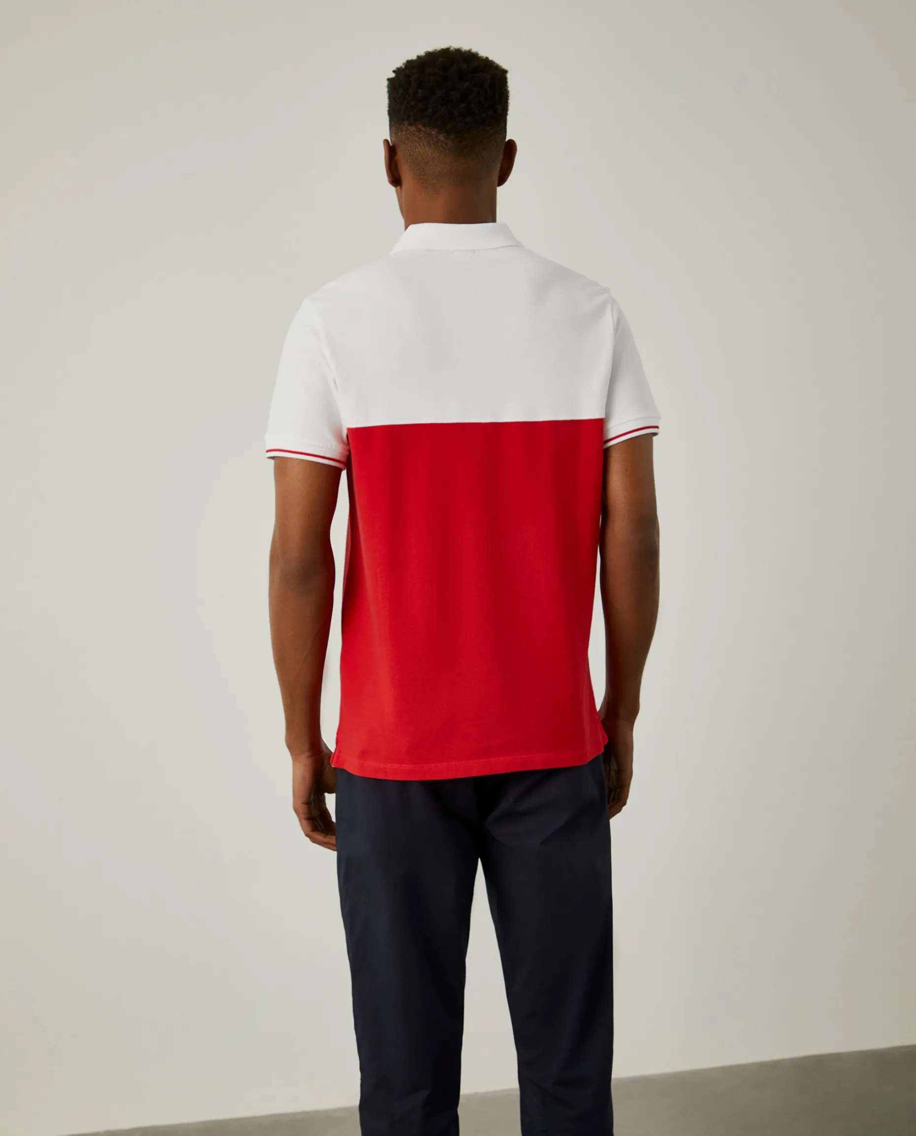 Polo bicolor slim fit|LION OF PORCHES New