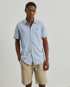 Polo camisa em algodão com riscas|LION OF PORCHES Fashion