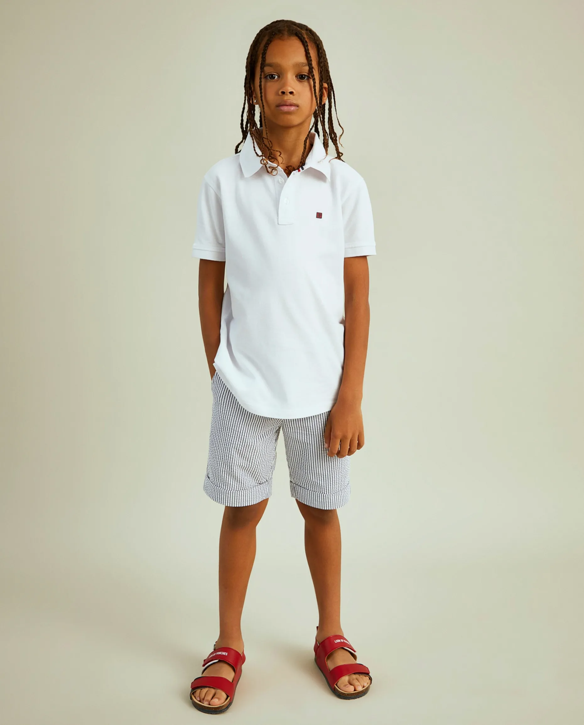 Polo de manga curta 100% algodão|LION OF PORCHES Store