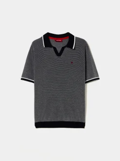 Polo de manga curta bicolor|LION OF PORCHES Store