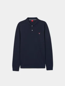 Polo manga comprida de algodão|LION OF PORCHES Outlet