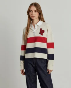 Polo manga comprida às riscas|LION OF PORCHES Best Sale