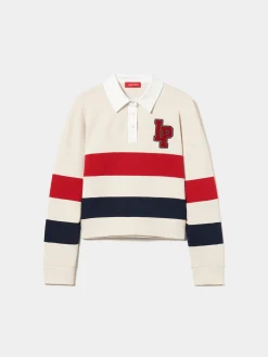 Polo manga comprida às riscas|LION OF PORCHES Best Sale