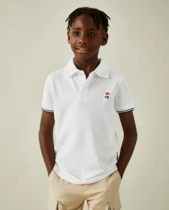 Polo manga curta em algodão|LION OF PORCHES Discount