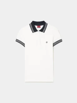 Polo piqué bicolor em algodão|LION OF PORCHES Best