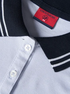 Polo piqué bicolor em algodão|LION OF PORCHES Store