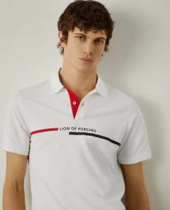 Polo piqué com logotipo|LION OF PORCHES Flash Sale