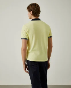 Polo piqué com riscas a contraste|LION OF PORCHES Best Sale
