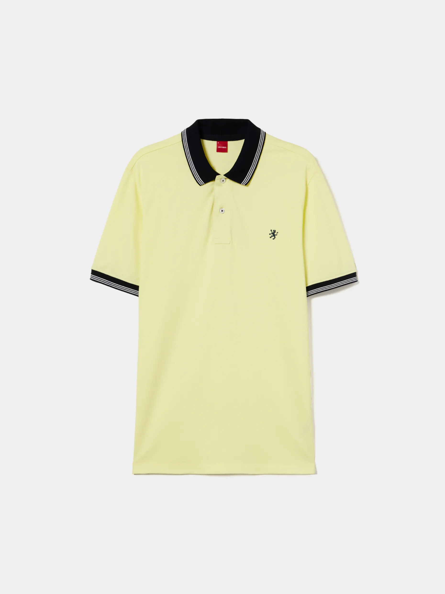 Polo piqué com riscas a contraste|LION OF PORCHES Best Sale