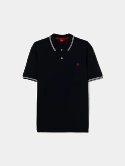 Polo piqué com riscas a contraste|LION OF PORCHES Sale