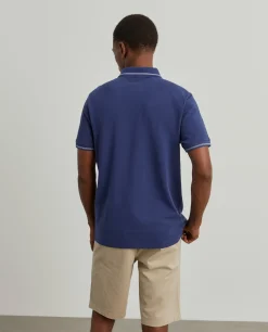 Polo piqué de algodão|LION OF PORCHES Outlet