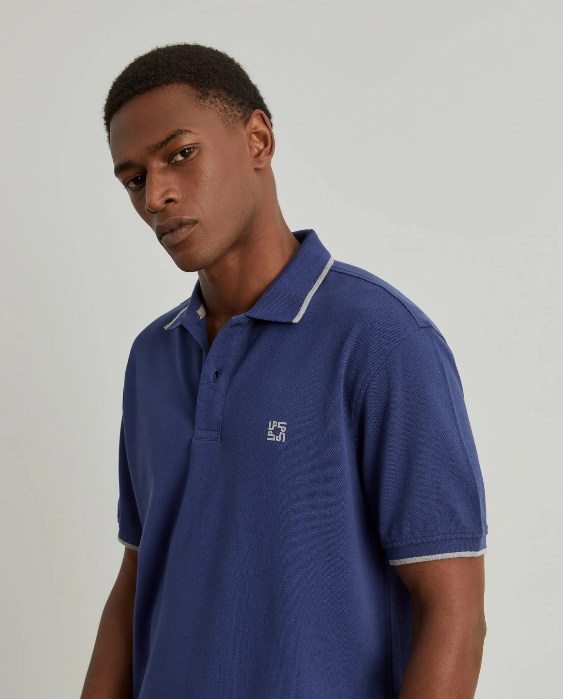 Polo piqué em algodão|LION OF PORCHES Sale