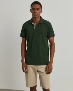 Polo piqué em algodão|LION OF PORCHES Best Sale