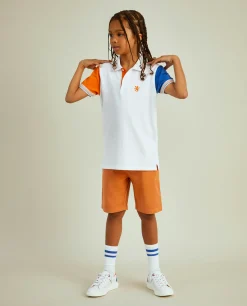 Polo piqué em algodão tricolor|LION OF PORCHES Discount