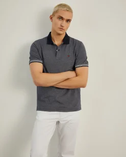 Polo piqué em malha bicolor|LION OF PORCHES Shop