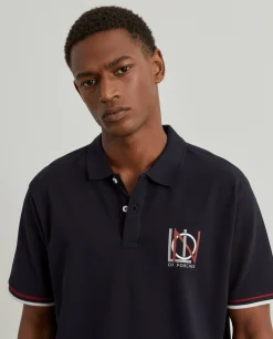 Polo piqué regular fit|LION OF PORCHES Flash Sale