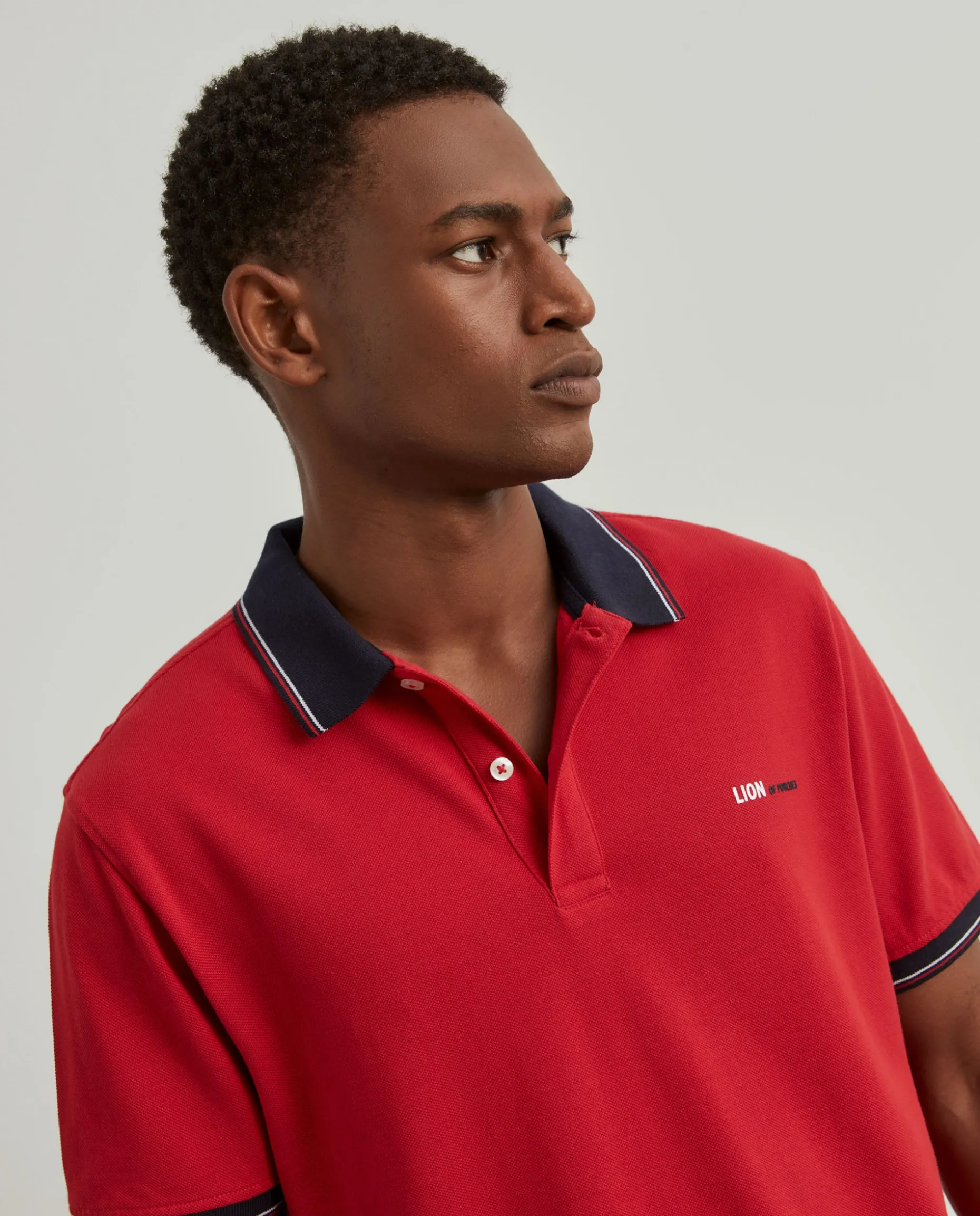 Polo piqué regular fit|LION OF PORCHES Hot