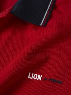 Polo piqué regular fit|LION OF PORCHES Hot