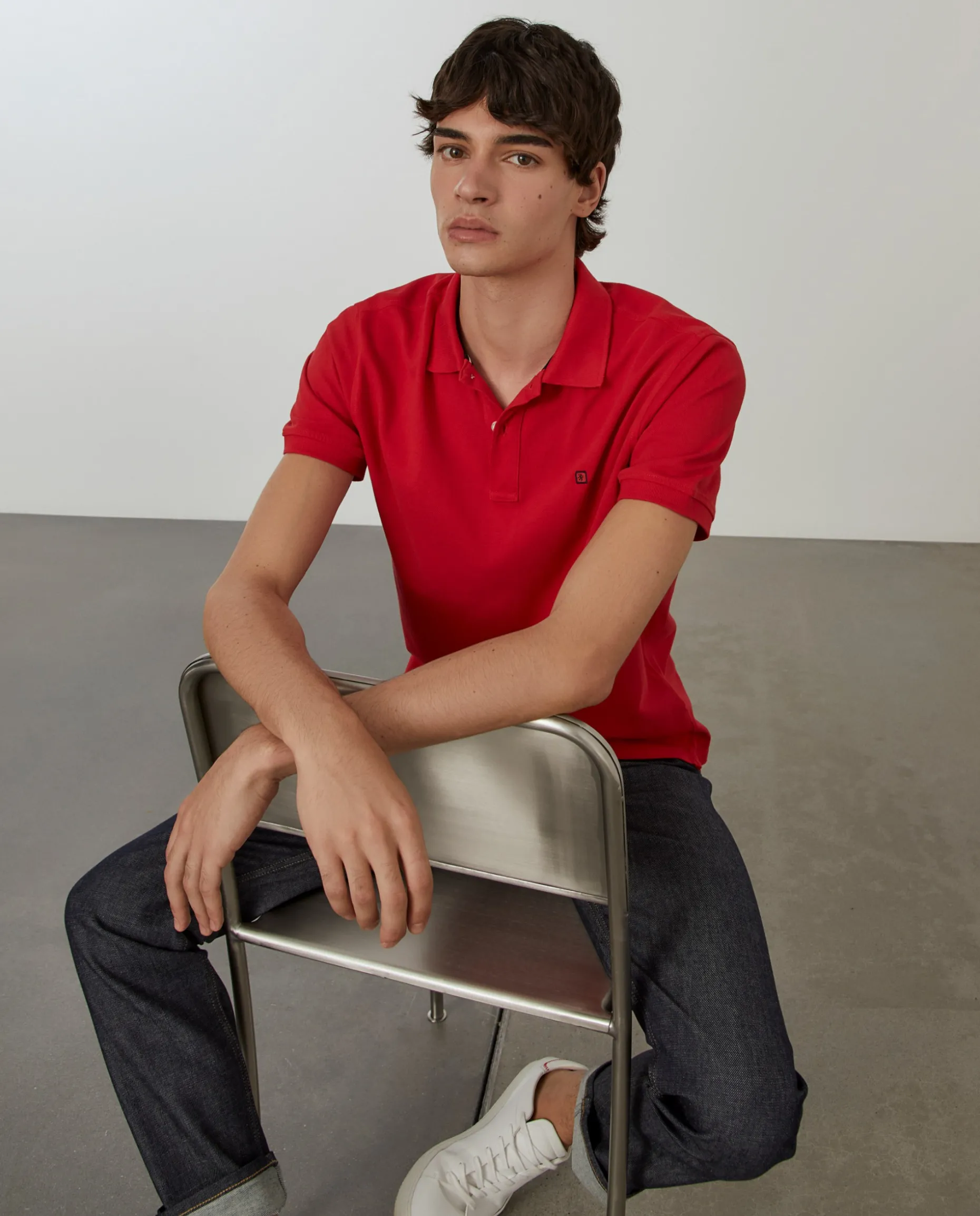 Polo piqué regular fit em algodão|LION OF PORCHES Online