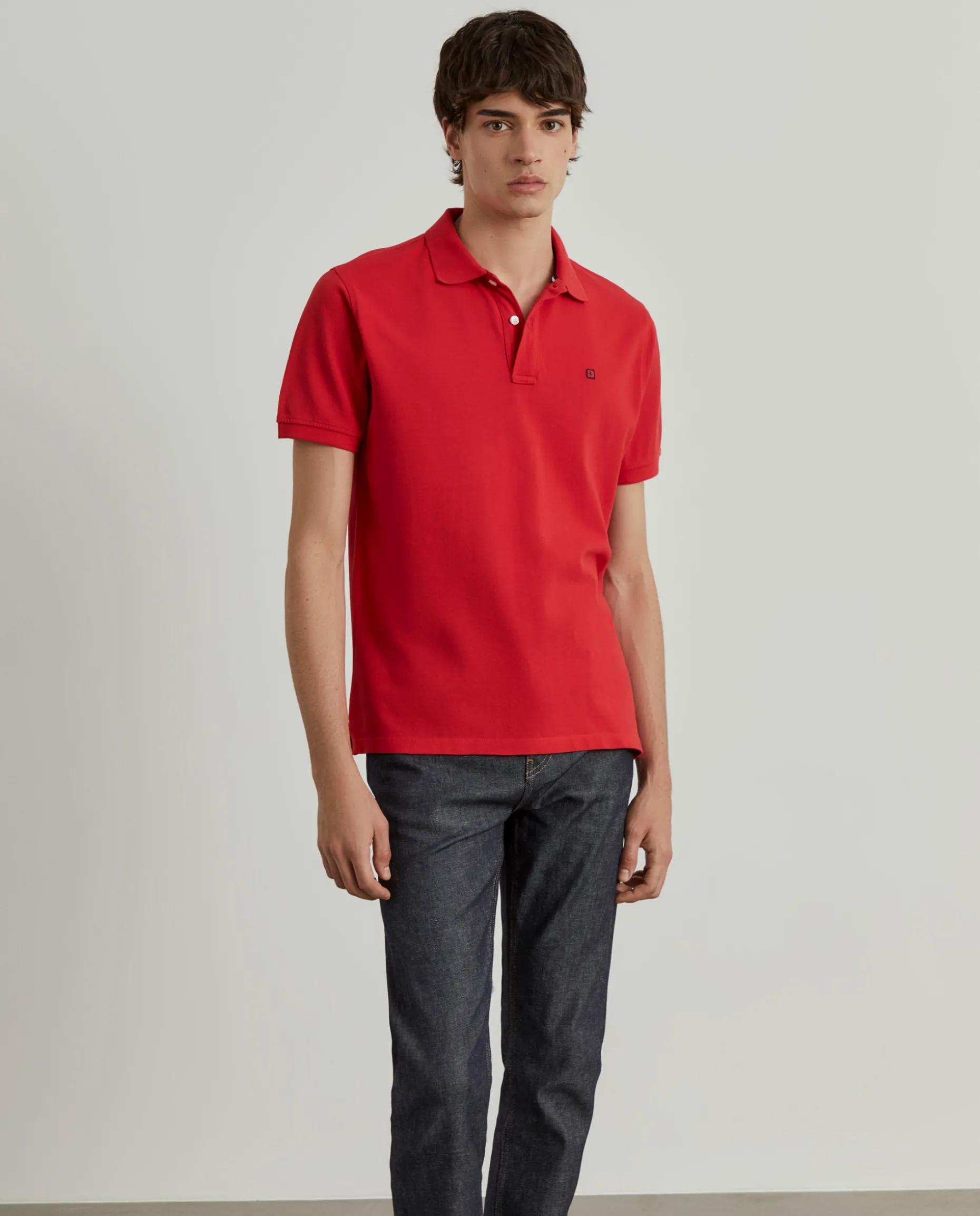 Polo piqué regular fit em algodão|LION OF PORCHES Online