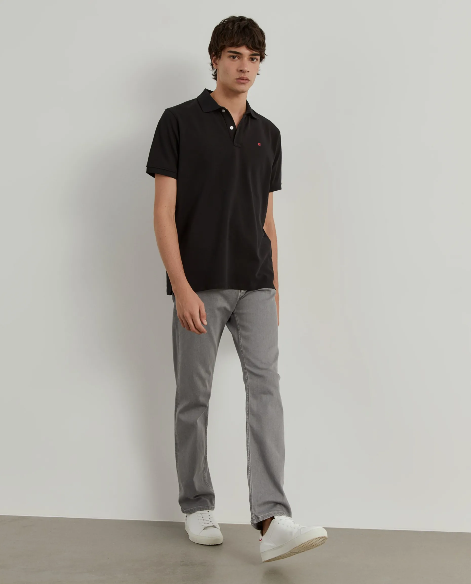 Polo piqué regular fit em algodão|LION OF PORCHES New