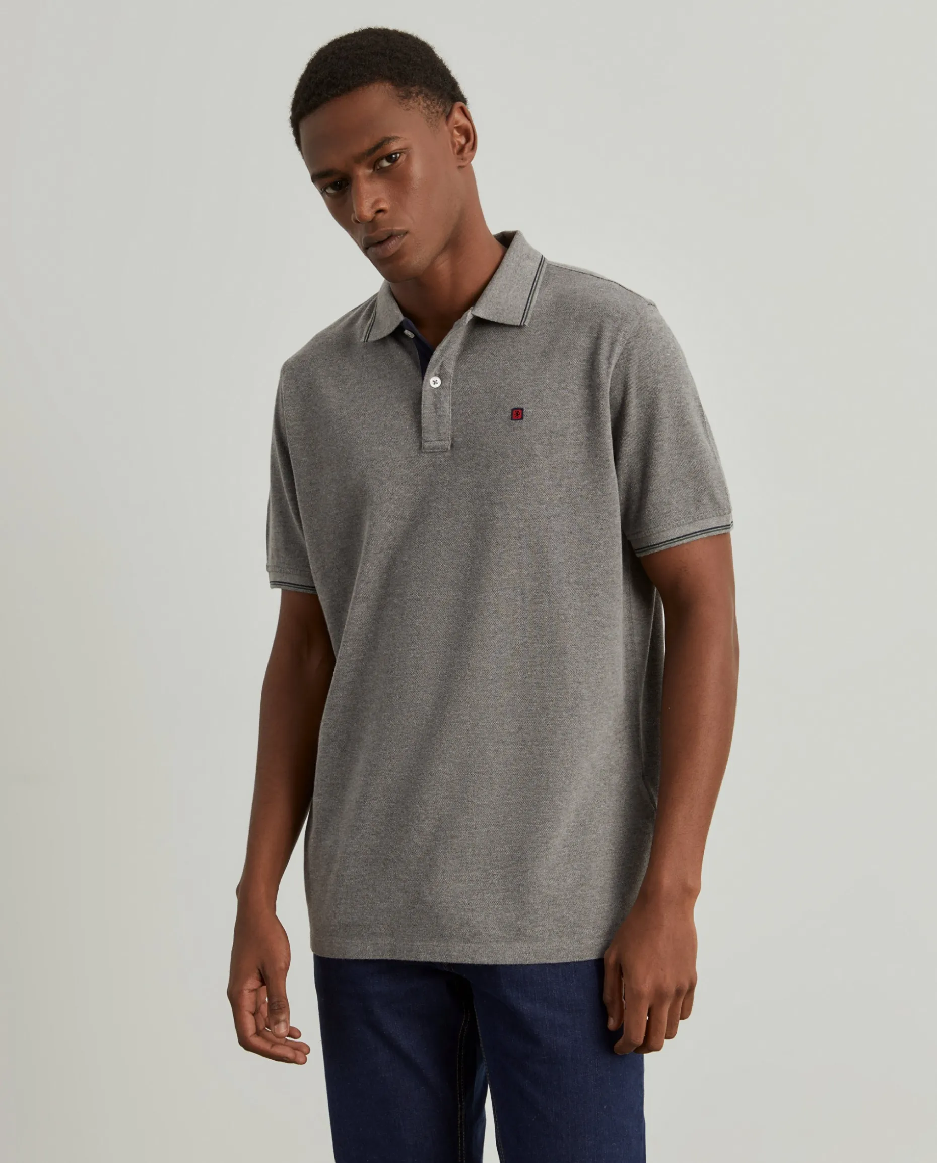 Polo piqué regular fit em algodão|LION OF PORCHES Best