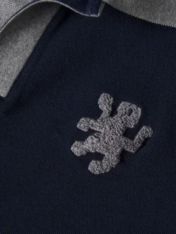 Polo piqué sem botões gola em contraste|LION OF PORCHES Best Sale