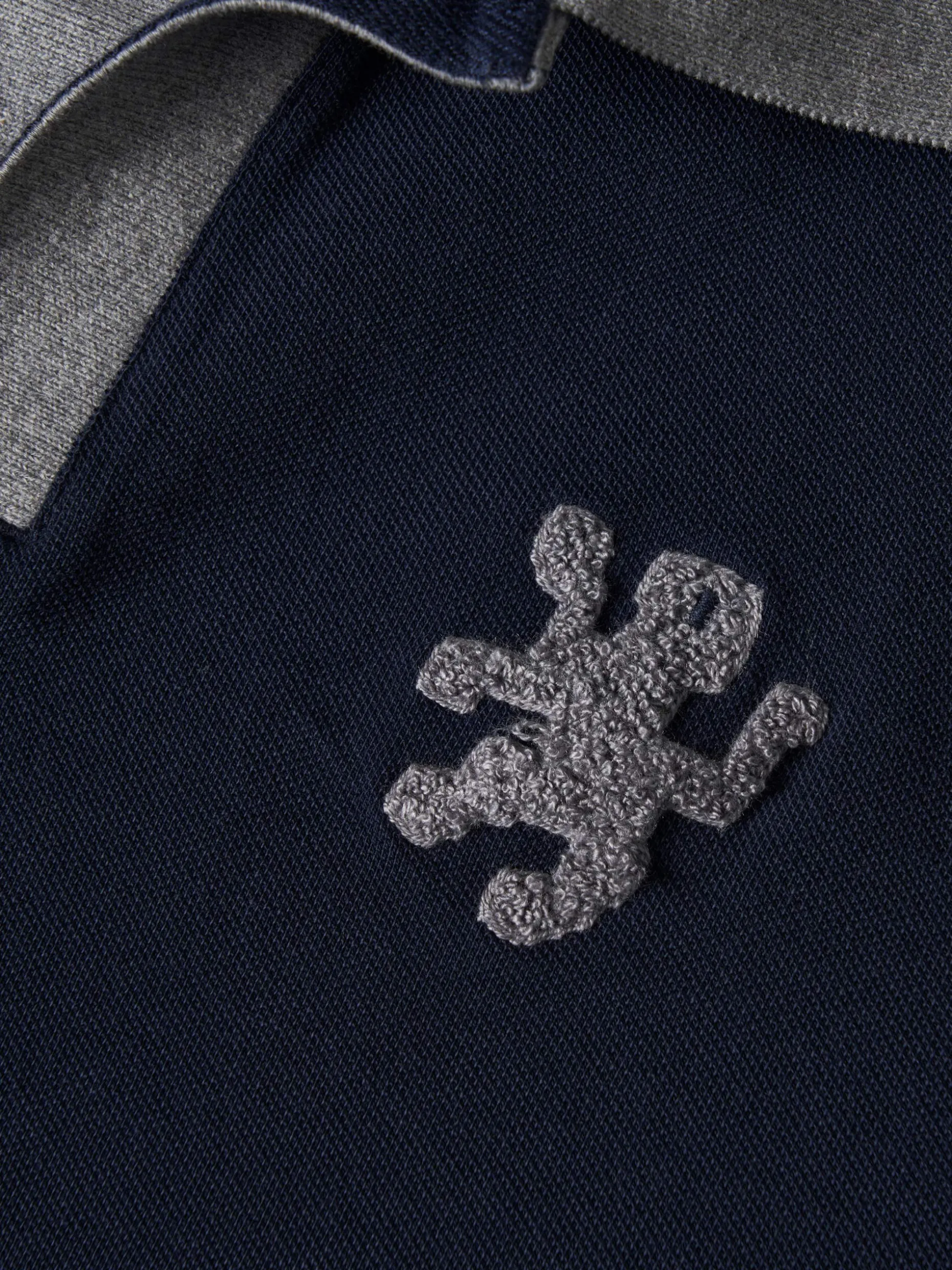 Polo piqué sem botões gola em contraste|LION OF PORCHES Best Sale