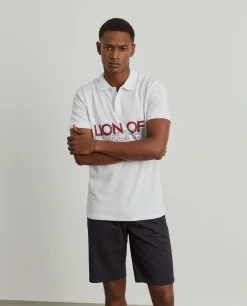 Polo piqué slim fit|LION OF PORCHES Store