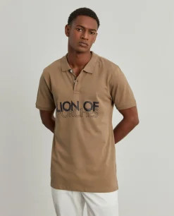 Polo piqué slim fit|LION OF PORCHES Sale