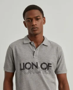 Polo piqué slim fit|LION OF PORCHES Cheap