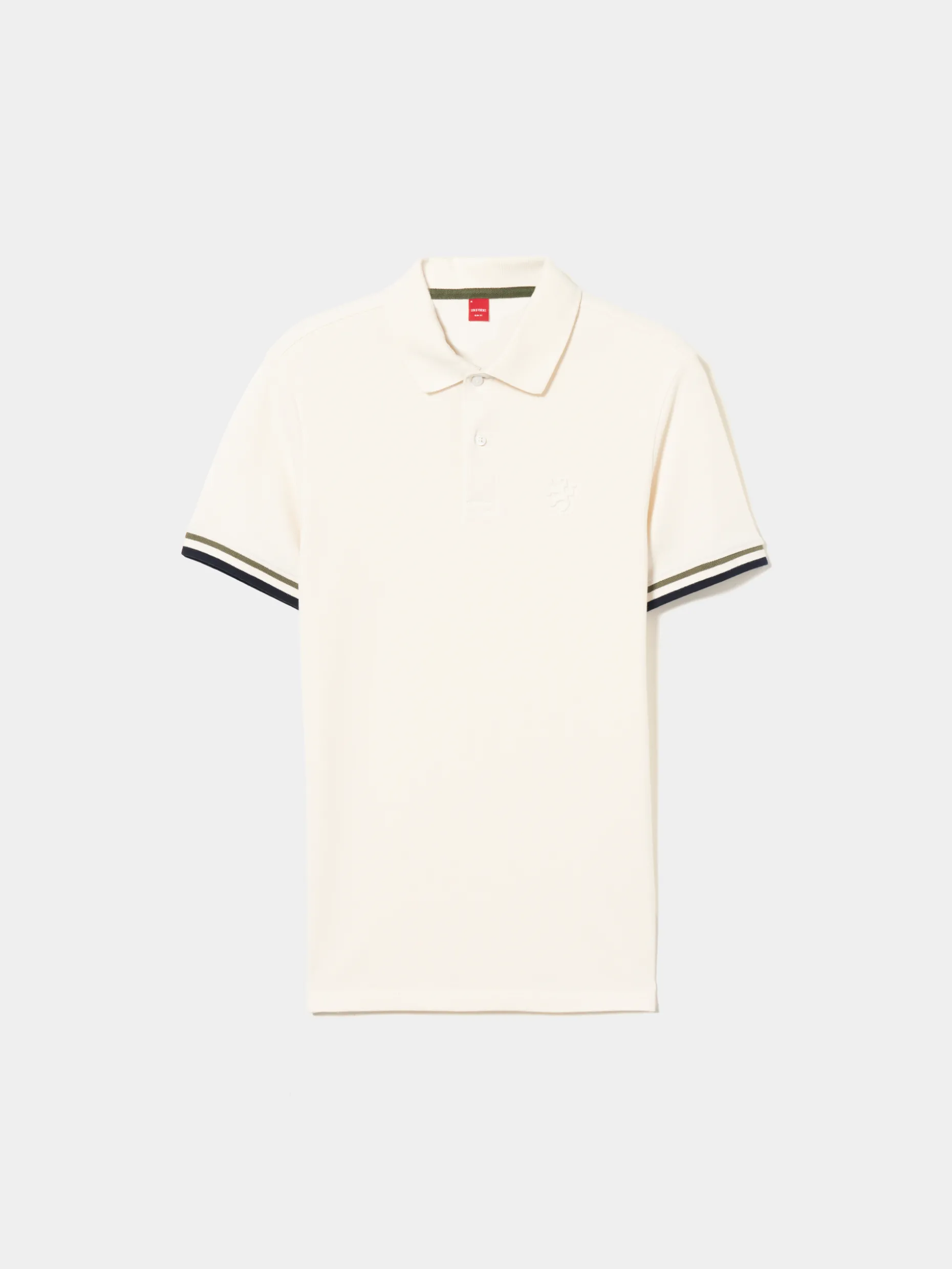 Polo piqué slim fit com riscas|LION OF PORCHES Shop