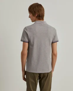 Polo piqué slim fit com riscas|LION OF PORCHES Store