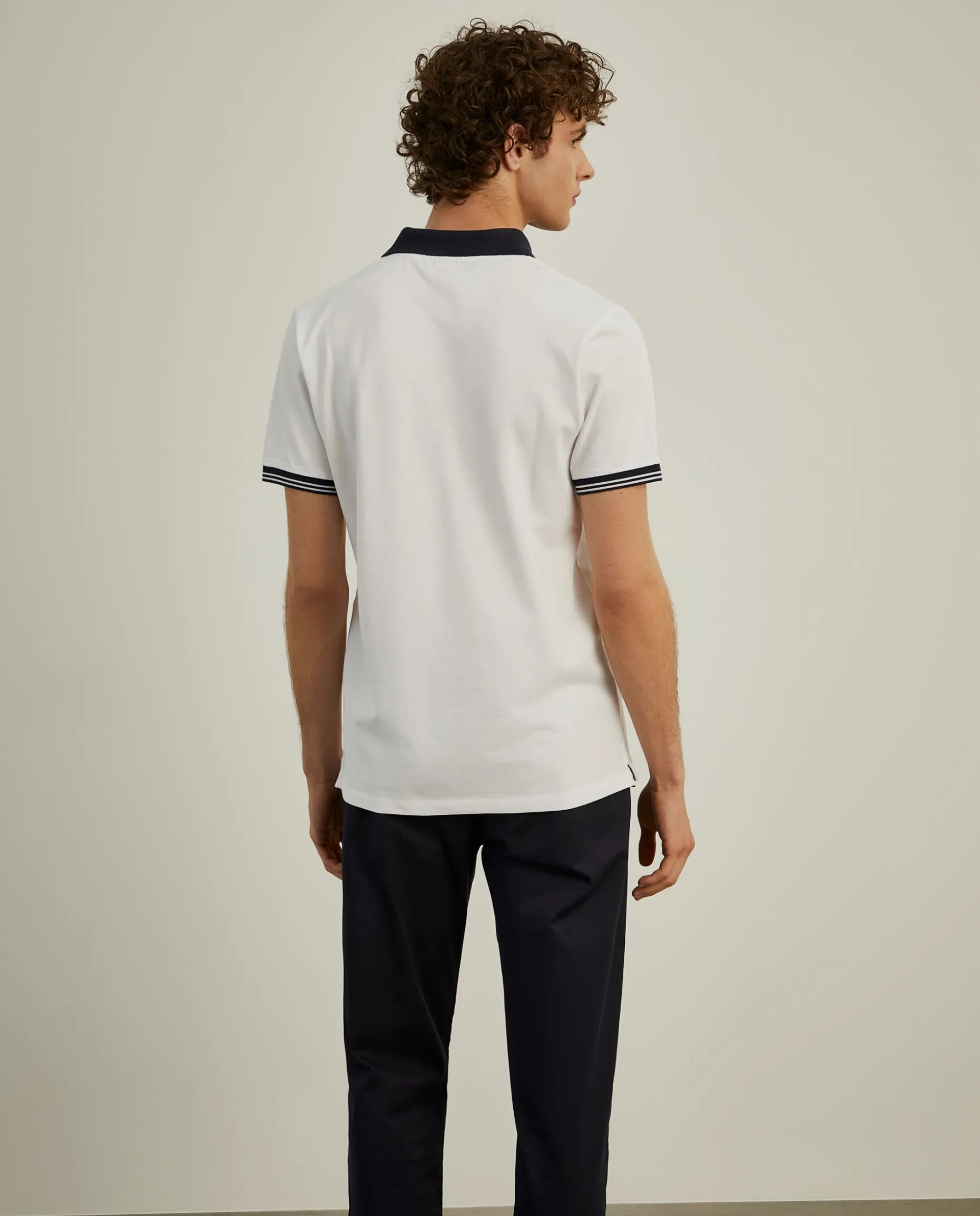 Polo piqué slim fit em algodão|LION OF PORCHES Store